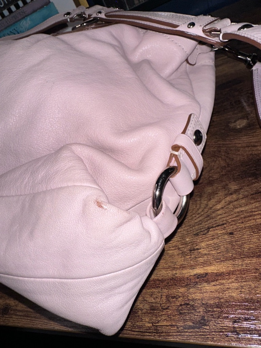 Coach Madison Maggie Pink Leather Satchel Crossbody Bag - Picture 12 of 16